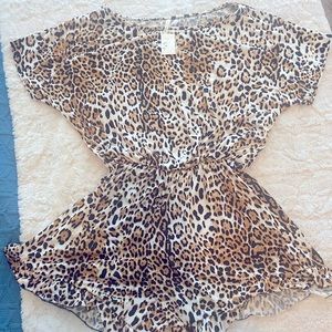 NWT Cheetah Leopard Print Romper!